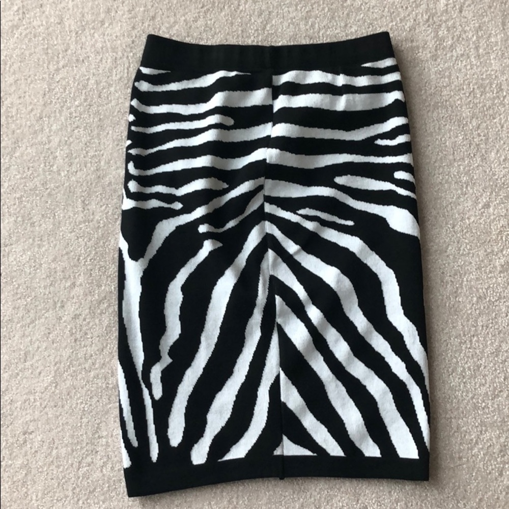 Zebra print skirt
